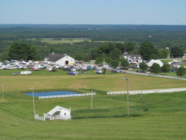 Bluegrass view from hill